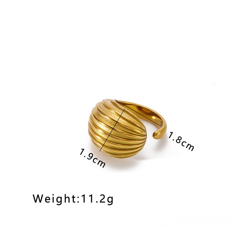 High Quality Geometric Twist Irregular Ring for Women New Vintage Opening Finger Rings Stainless Steel Jewelry Party Gift