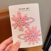 2pc Snowflake Hair Side Clip Sweet Princess Lovely Girl Hairpin Children Headwear Hairgrip Clip Hair Accessories Hair Care Tools