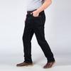 Large Size Jeans Men Straight High Waist Elastic Loose Spring Middle-aged Large Size Men's Trousers