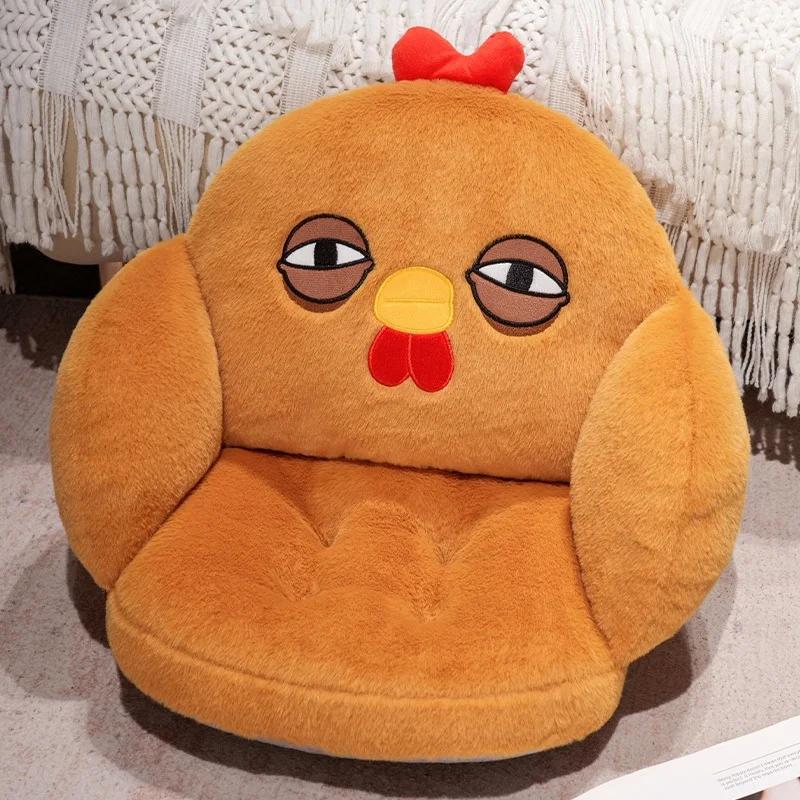 

Brown Yellow Chick Doll Stuffed Fatty Soft Chicken Animal Plush Toy Elastic Pillow Cuddly Baby Toy Comforting Birthday Gift 50cmX40cmX40cm