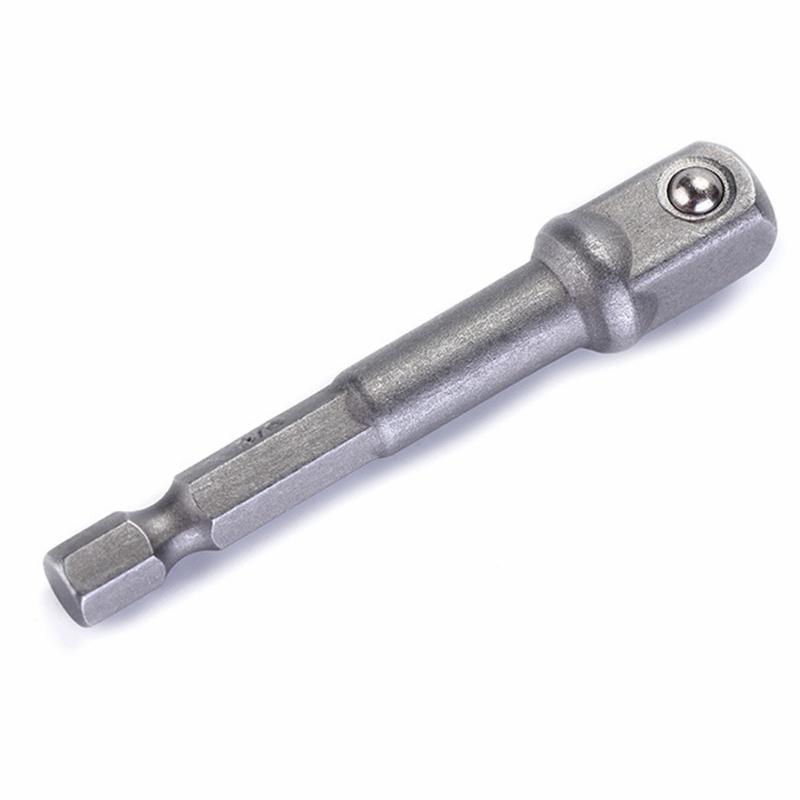 3Pcs Drill Socket Adapter Extension Set Small 1/4" 3/8" 1/2" Wind Batch Socket Adapt Your Power Drill to High Torque