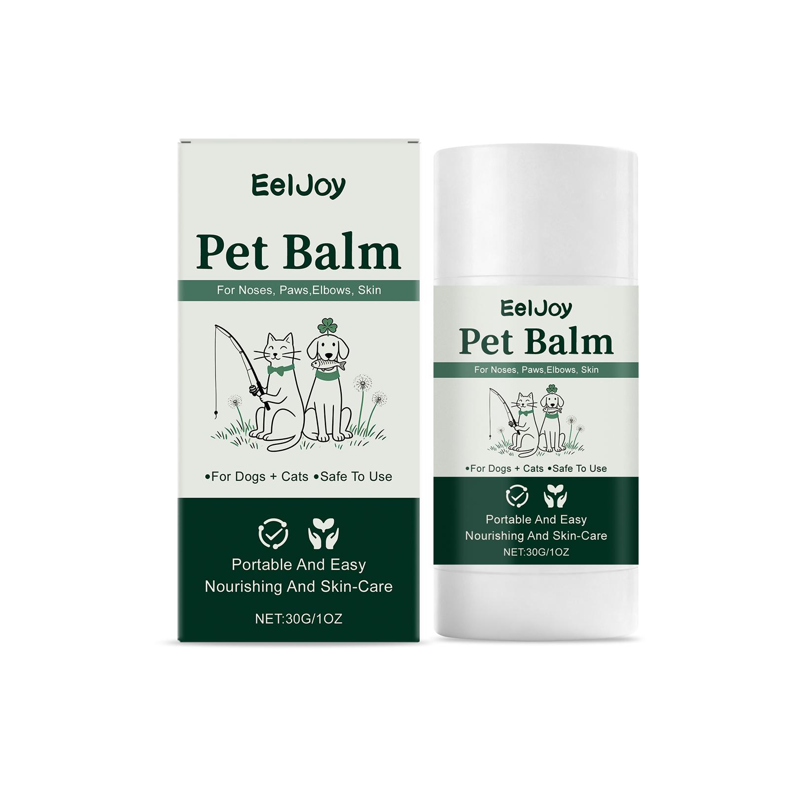 EelJoy Pet Paw Grooming Stick, cats& dogs moisturizes pet paws / nose / skin / pet skin care / moisturizing & refreshing grooming stick pet supplies