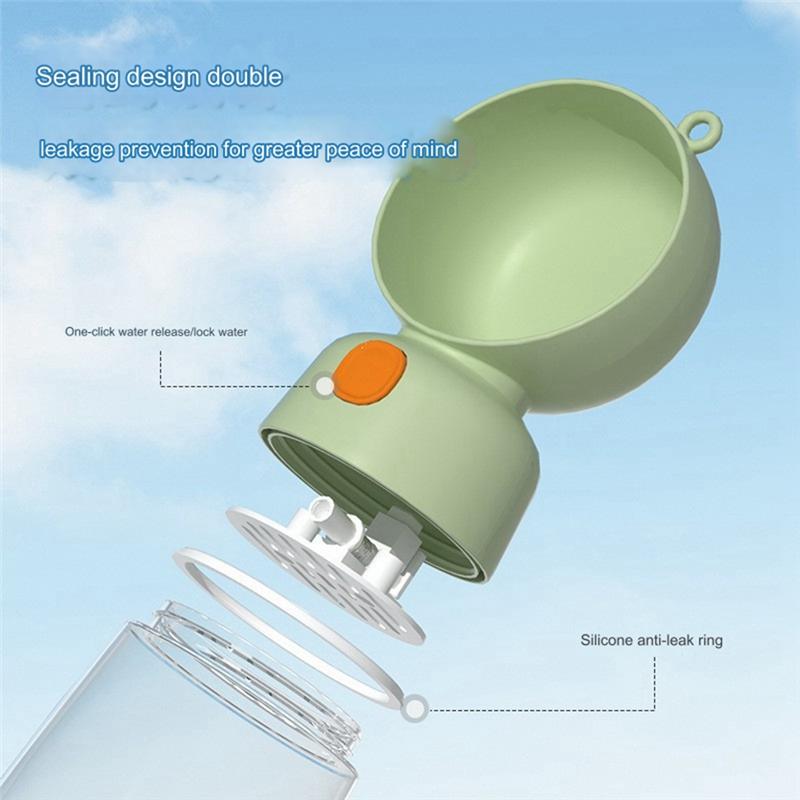 Good-2 In 1 Portable Food Grade Material Dog Cat Travel Pet Water Cup Bottle With Food Dispenser