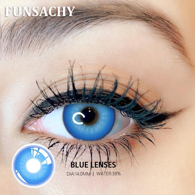 FUNSACHY 1 pár Bláznivé Cosplay Kontaktní čočky pro Oči Anime Hraní Rolí Kontaktní Čočka Kosmetická Barevná Vícebarevná Zornička