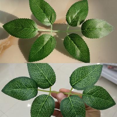 10/30/50Pcs Rose Leaves Artificial Greenery Fake Rose Flower Leaves Diy Craft