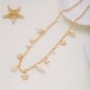 Shell Imitation Pearl Body Chain Adjustable Beads Belly Chain Retro Starfish Waist Chain  Ladies