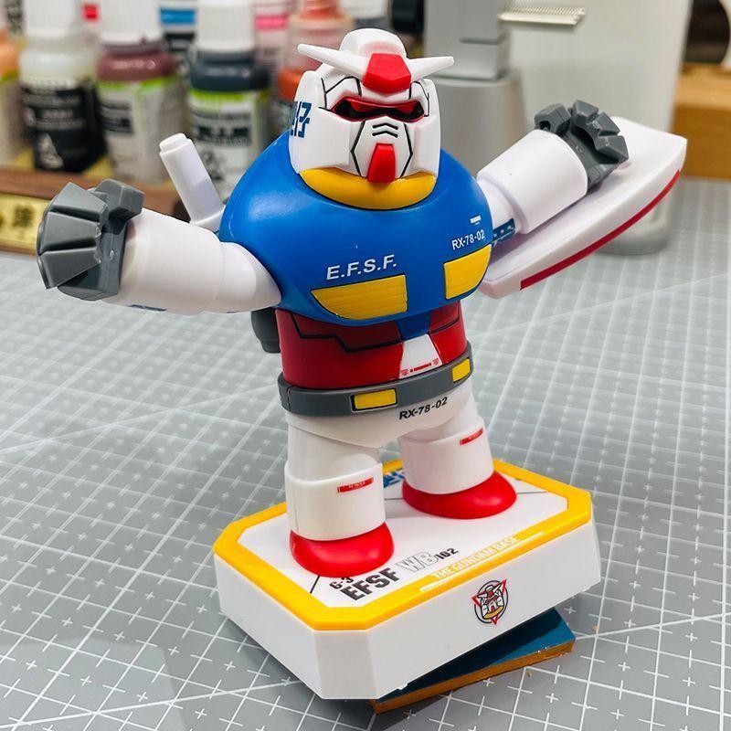 Mobile Suit Gundam Figure With Magnetic Parts And Platform For Display And Creative Building