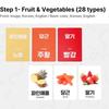 Atti Rabbit Vivid Pair Word Cards Korean and English Fruit and Animal 56 Cards