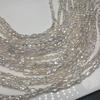 Collier de perles d'eau douce Keshi 5-6 mm avec fil semi-fini baroque irrégulier