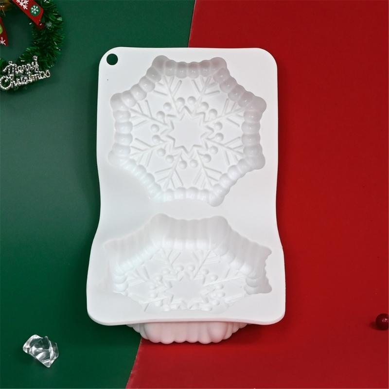 Flexible Silikon Schneeflocken Kuchenform Hitzebeständig Gebäck Backform Ofenfest Schokoladenform Küchenbackgeschirr