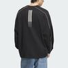 Adidas Originals Ss25 Rundhals Locker Geschnitten Langarm T-Shirt Unisex Oberteile Schwarz JM8037