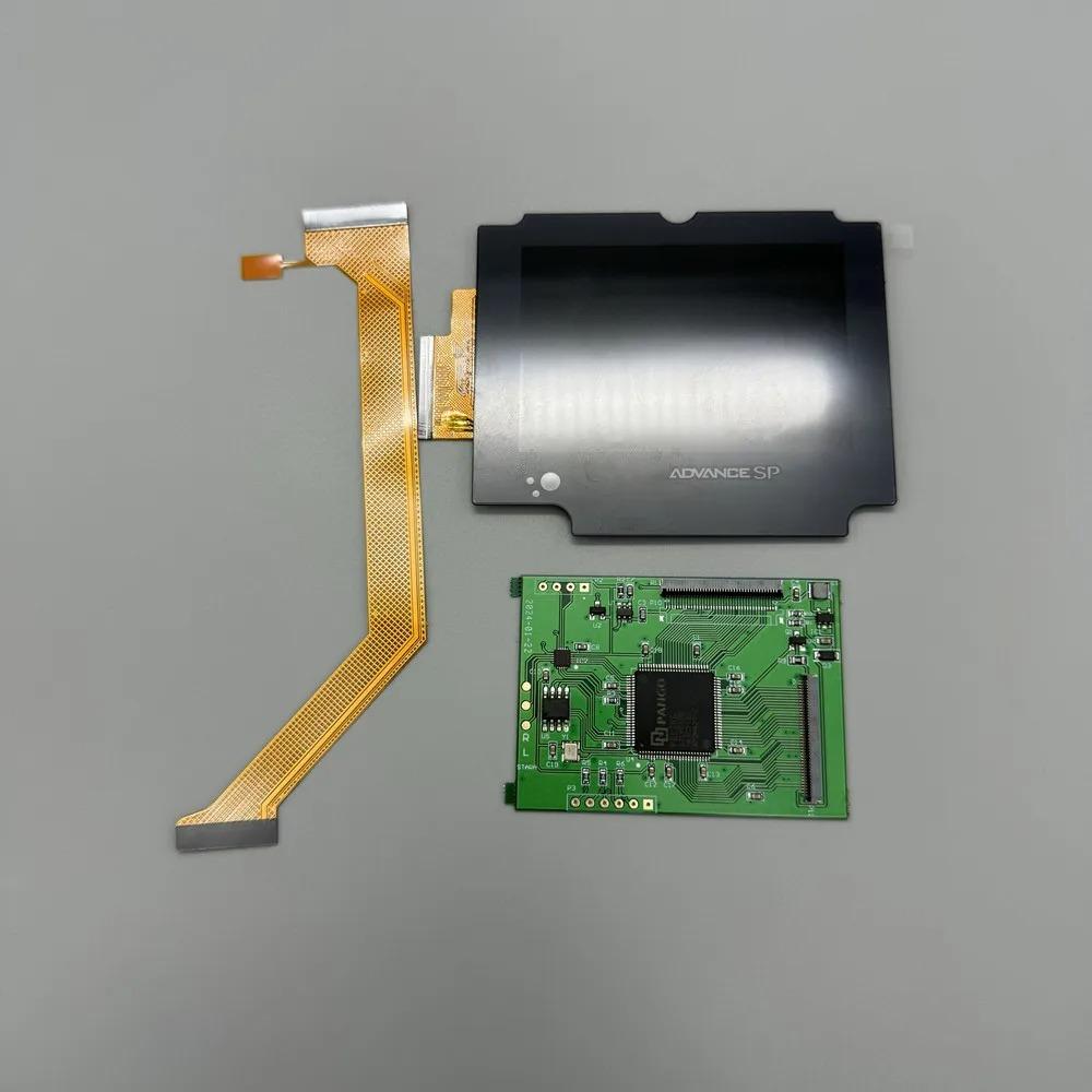 2025 New GBASP IPS LCD 2.9  IPS high brightness LCD and shell kit for Gameboy advance SP чёрный