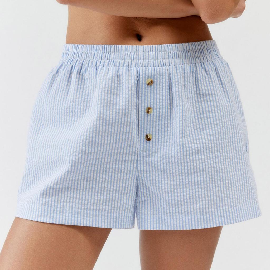 Damen Shorts mit hoher Taille, Sport-Laufshorts, Workout, Fitnessstudio, schnelltrocknende Hosen, Yogahosen, Tennishosen, Sommershorts