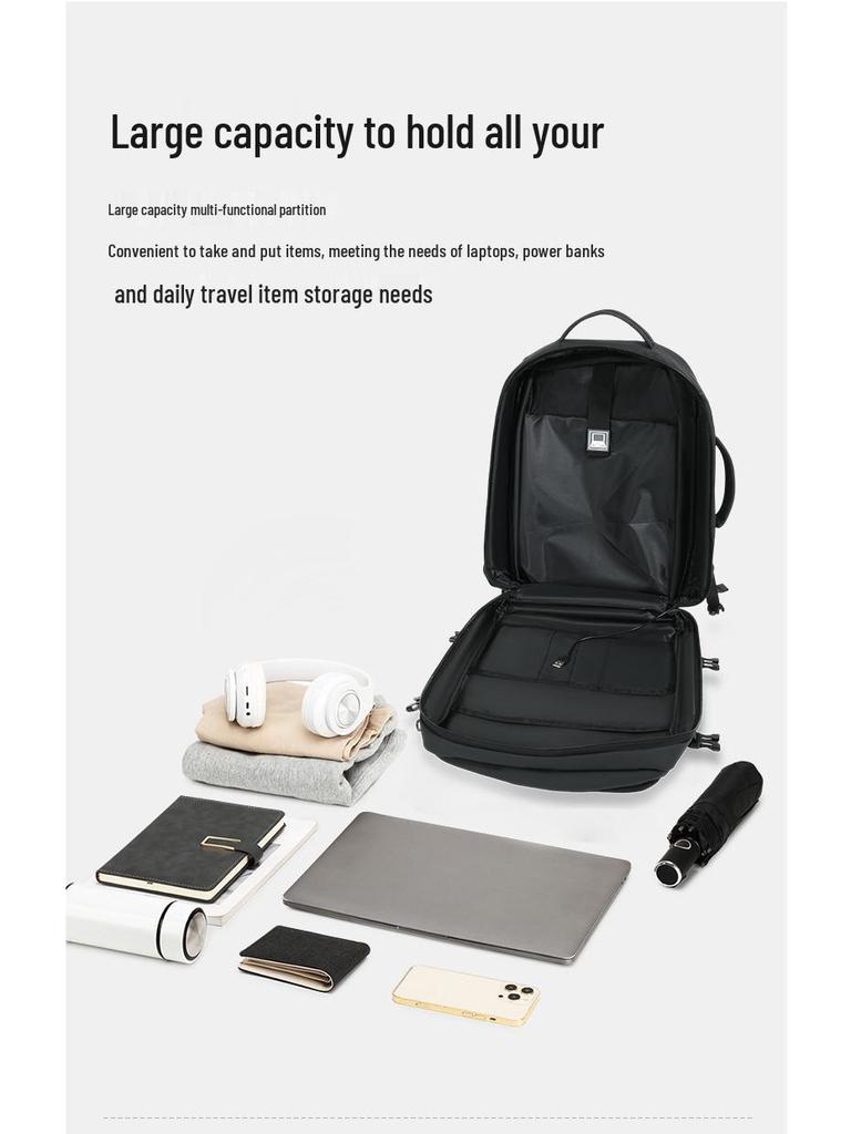 Trendiger Leichter Herren Wasserdichter Business- & Reise-Laptop-Rucksack