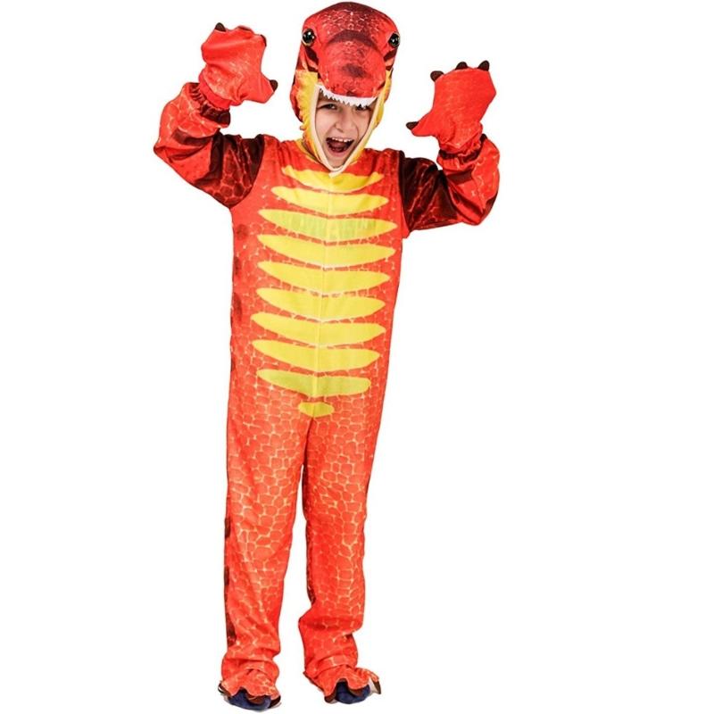 Kids Dinosaur Costume Set For Halloween Parties And School Plays Practical Polyester Fabric Cosplay Outfit