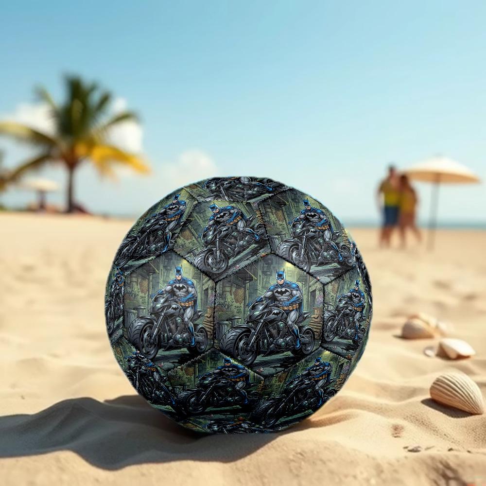 Superheroes Print Size 5 Soccer Ball, Standard Match Football for Sports Game and Team Practice, Ideal Gift for Soccer Fans