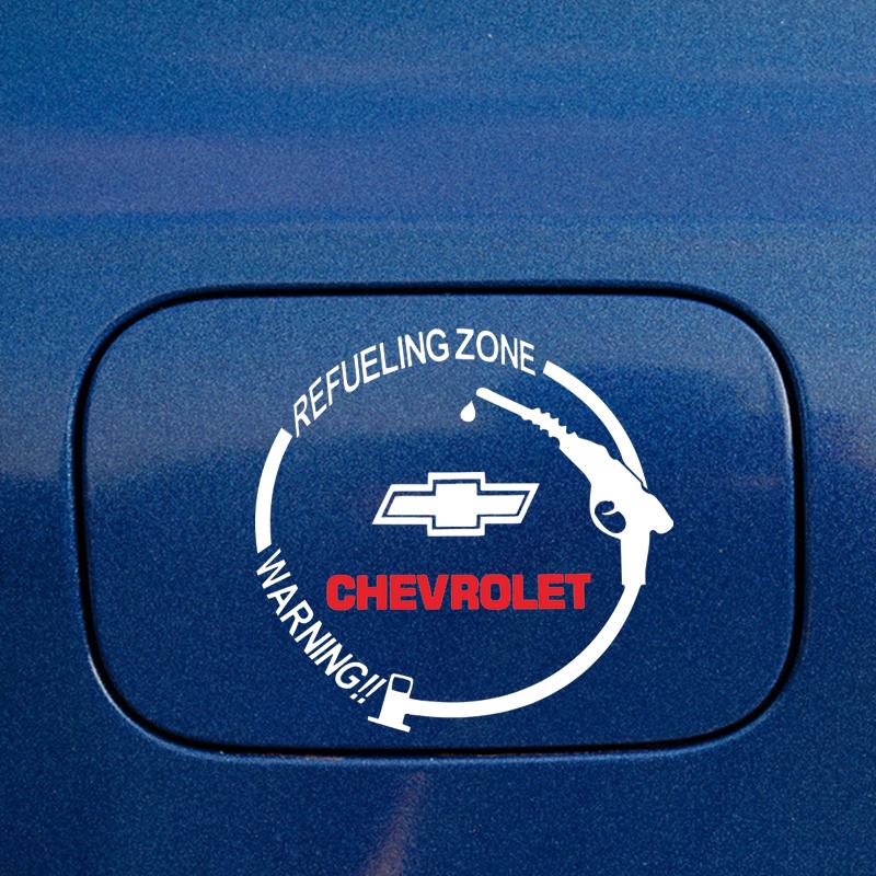 Car Badge Vinyl Reflective Fuel Tank Cap Stickers Decal Accessories for Chevrolet Cruze Equinox Captiva Trax Malibu Tahoe Impala Sonic