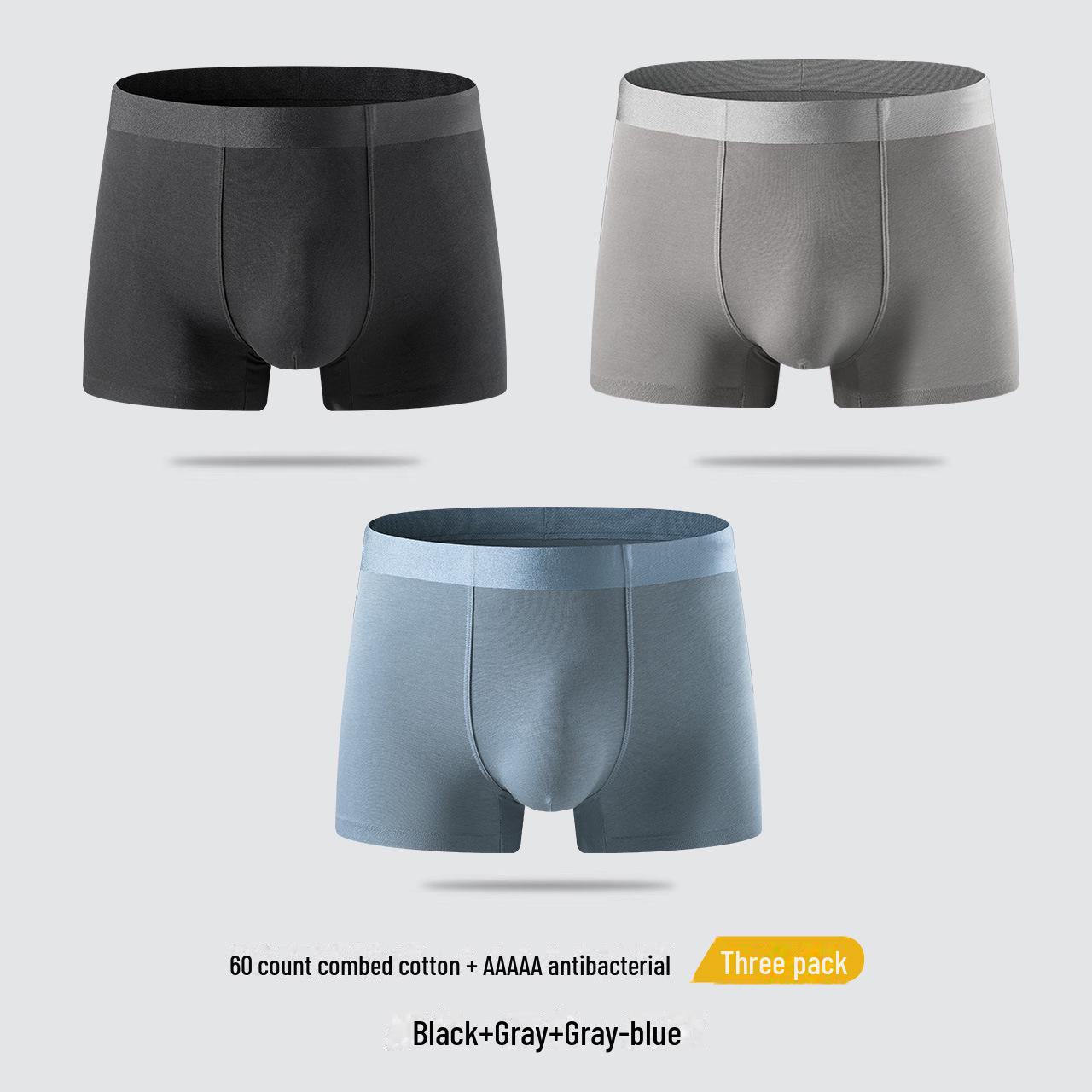 

5A Хлопковое антибактериальное мужское нижнее белье - дышащее и удобное L