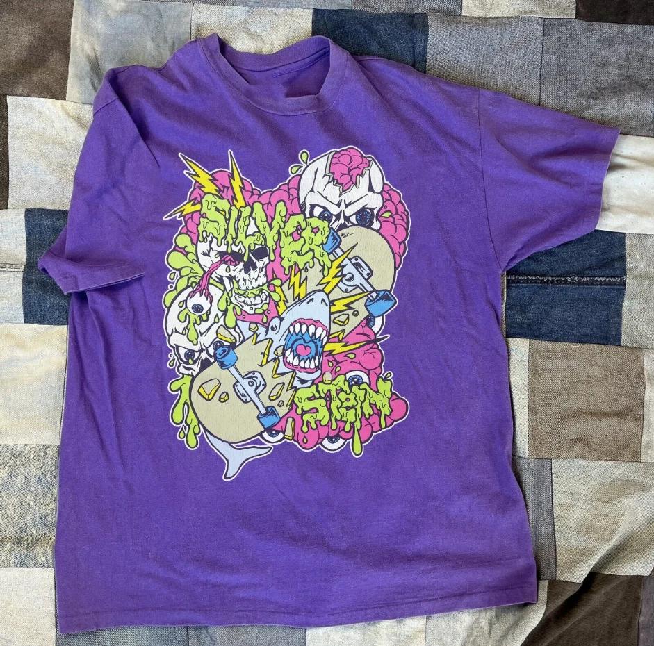 Подарок для фаната с тура Silverstein Band 2000 Размеры S-5XL Футболка XL