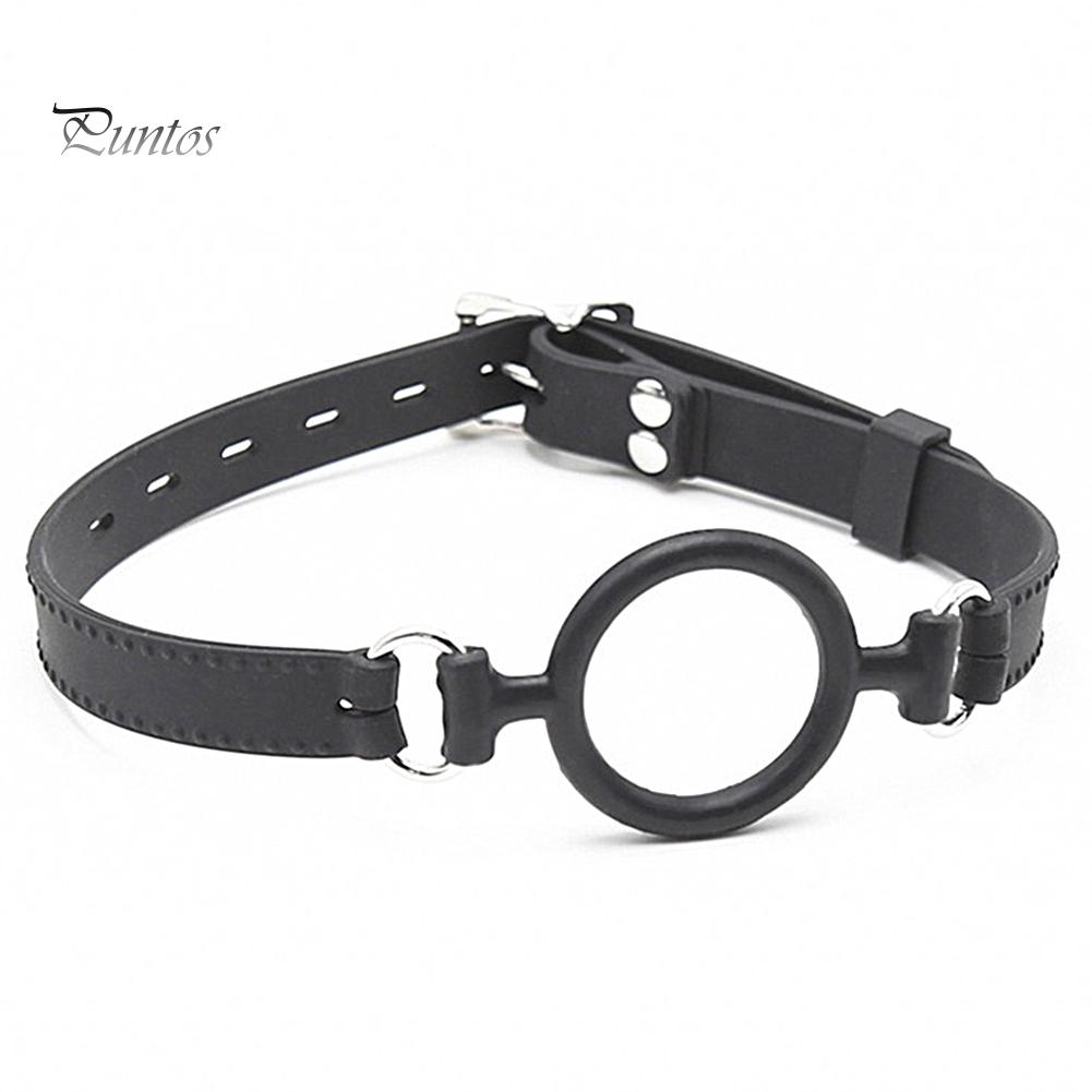 Erwachsene Sexspielzeug Fetisch BDSM Bondage Weiches Silikon-Mundband mit Mundknebelring