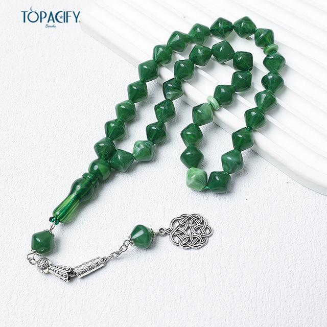 

Islamic 11mm Rosary Bracelet - 33 Beads Misbaha Prayer Jewelry