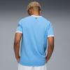 Puma Mcfc Home Ss25 Logo Letter Round Neck Copy Short Sleeve Football Shirt Men Tops Light-Blue 780338-01