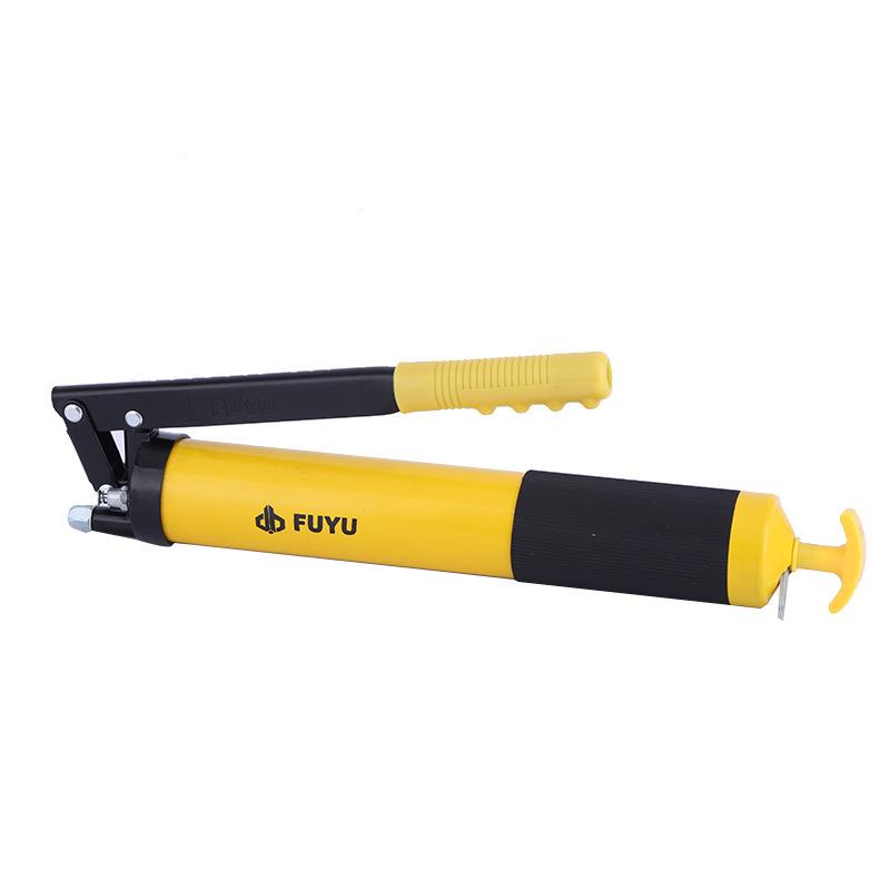Fuyu 600CC Manual Grease Gun with Single Lever, Portable Labor-Saving Injector for Excavators