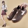 Fashion German Training Shoes Women 2024 New Genuine Leather Women Sneakers Flat Lace-up Retro Large Size Forrest Gump Shoes Women