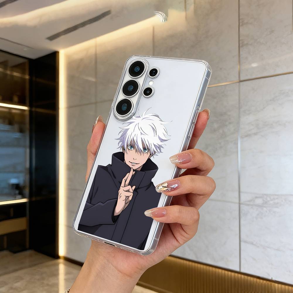 

J-Jujutsu K-aisen-opular characters Clear Phone Case for Samsung S25, S24, S21, S22, S23, S30, Ultra, S20, Plus, FE, Lite Samsung S205G