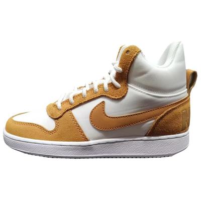 Court Borough Mid Premium White Flax Women Sneakers Brown HV1802-121