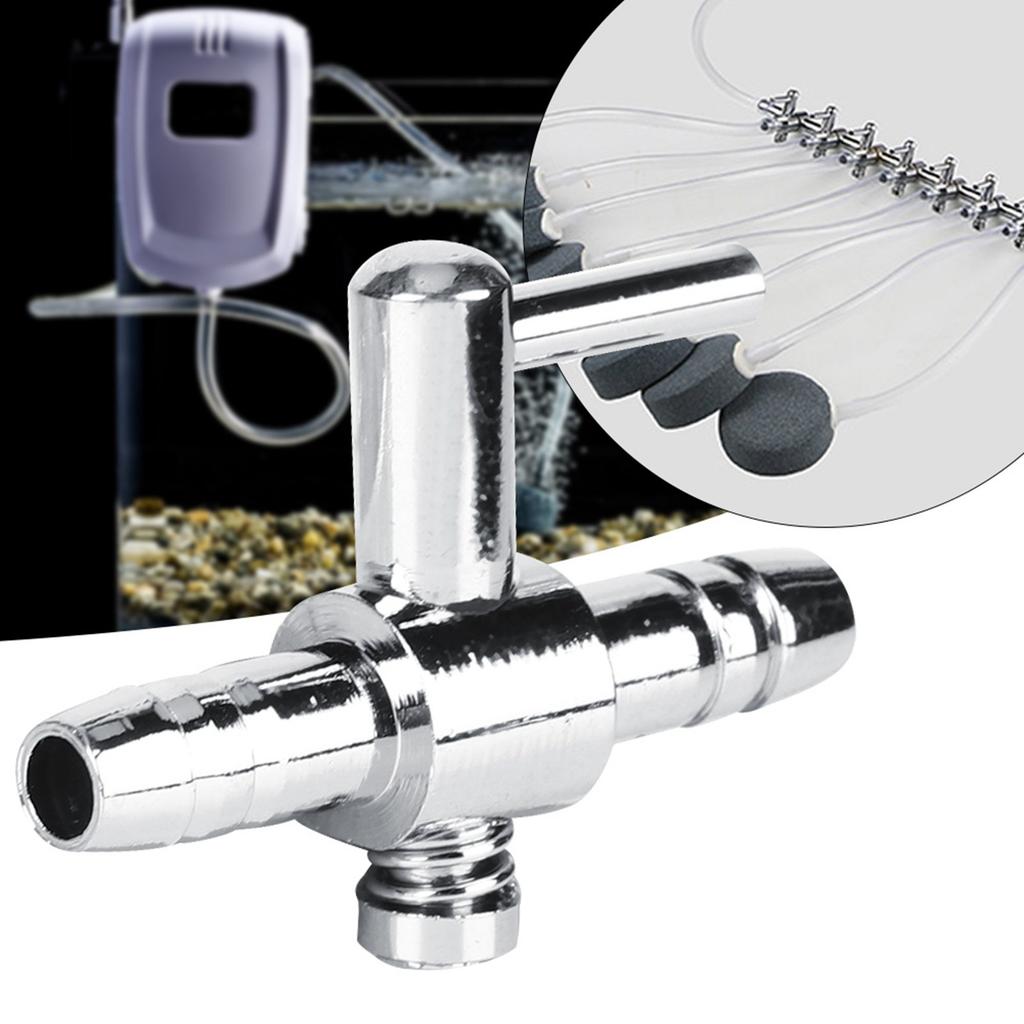 10PCS Stainless Steel, Oxygen Pump   Volume steel distributor Aquarium Metal   volume   Adjustment Valve Check Fish   Accessory
