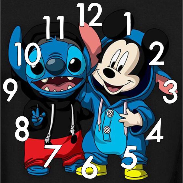 Clock AB Diamond Painting Kit 5D DIY Diamond Embroidery Handmade Art Children's Gift Crafts Home Decoration