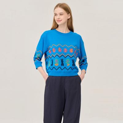 Tricô Jacquard de Coelho Bakpf3541