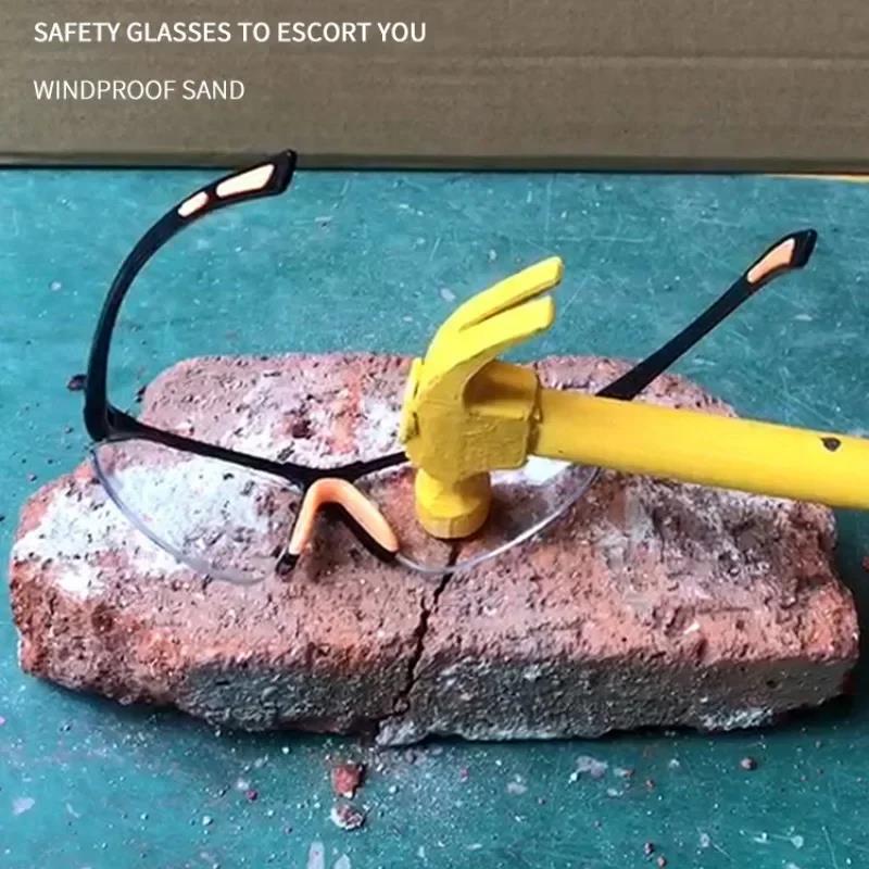 1/6PCS Safety Goggles Eye Glasses for Cycling Working Women Men Clear Eye Sand Prevention Anti-Splash Wind Dust Proof Eyewears2