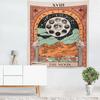 Indian Middle East Colorful Aspect Astrology Series Printing Hanging Tapestry for Living Room Bedroom