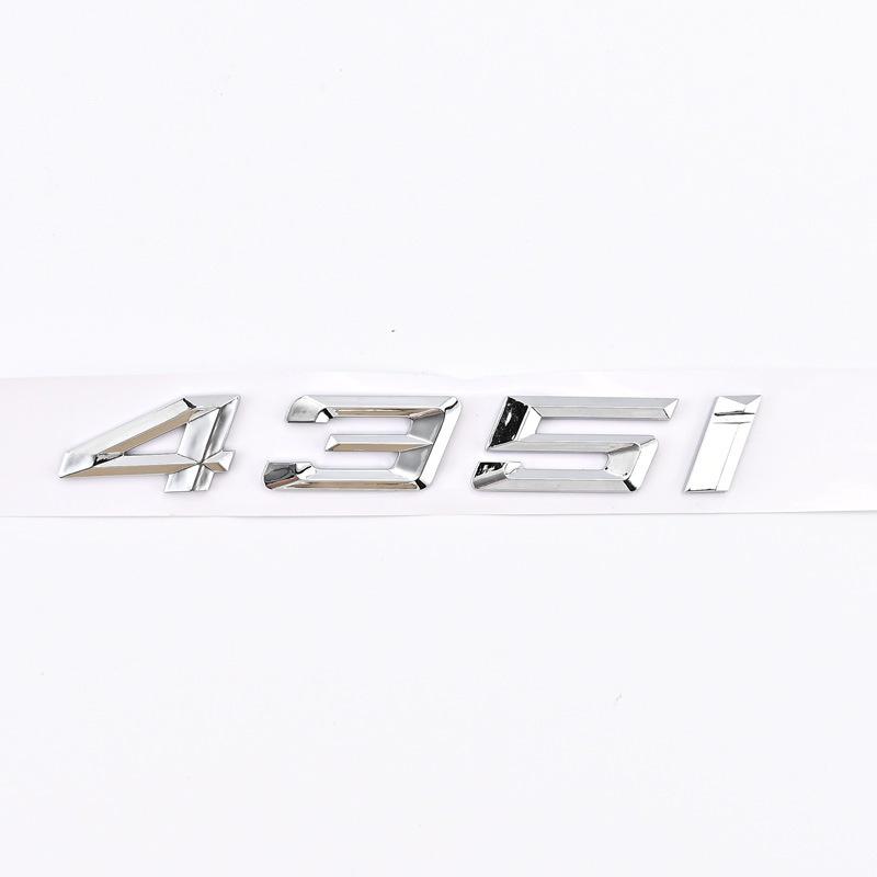 Compatible Emblem for 2020-2023 BMW 4 Series 420i, 425i, 430i, and 440i - Modified Rear Displacement Badge