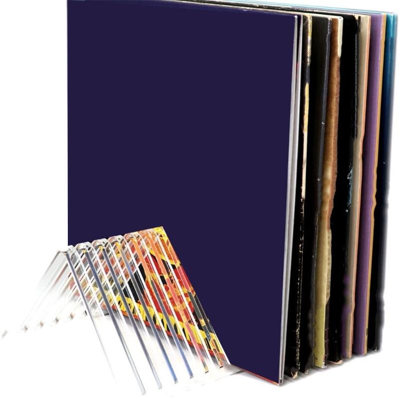 Klarer Acryl-Schallplattenständer Eleganter Acryl-Schallplattenhalter Elegantes Display-Rack für Vinyl-Alben in jedem Raum
