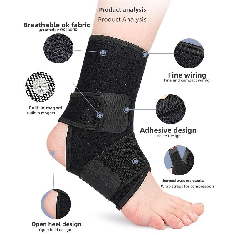 Outdoor Sports Ankle Protection Honeycomb Design Built-in Magnet Strap Double Pressurized Football Basketball Protective Gear