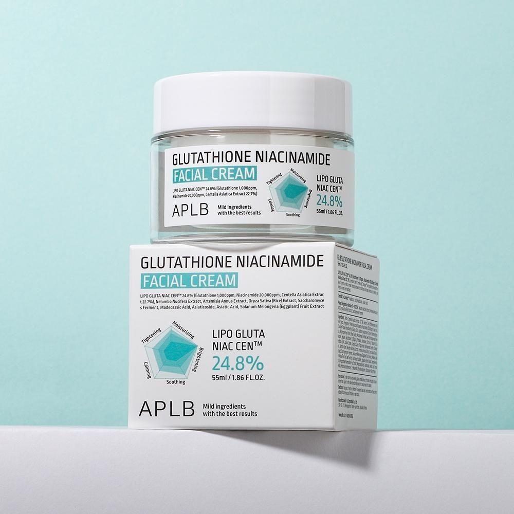 APLB Glutathione Niacinamide Facial Cream 55ml Brightening Moisturizer