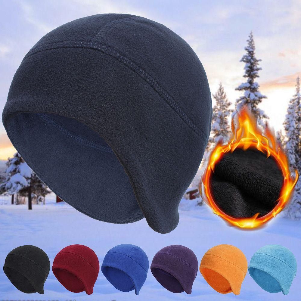 Winter Warm Beanie Hat Thermal Cycling Cap Outdoor Sports Hat Fleece Windproof Ski Cap Motocycle Riding Hat for Men Women