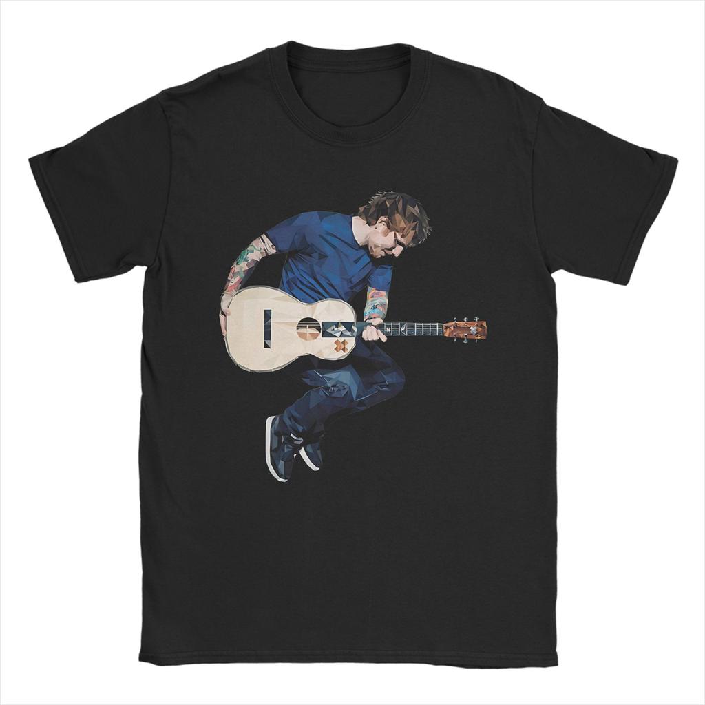 Unisex Ed Sheeran T Shirts  Pure Cotton Clothes Unique Short Sleeve Crew Neck Tees Plus Size TShirt