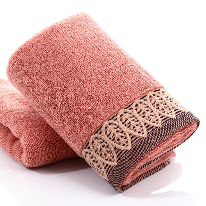 Pure Cotton Towel 32 Strand Cotton Yarn Leaf Embroidery Towel Cotton Face Wash Towel Gift Towel Face Towel Hand Towel 34X75CM&1pc