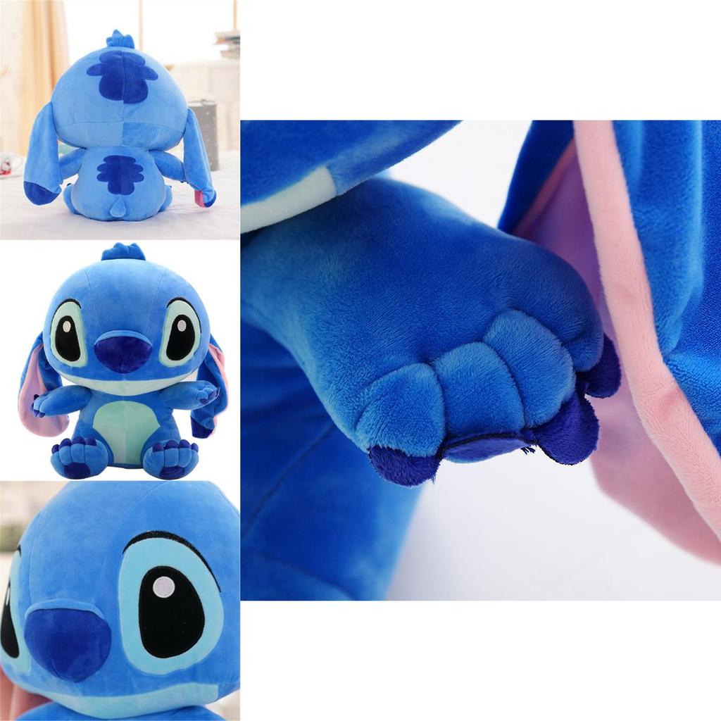 Roztomilý Lilo Stitch Plyšová Modrá Hračka Pro Děti Měkká Vyplněná K Mazlení 30cm Domácí Dekorace