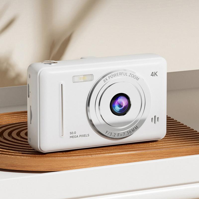 1 Set Dual Camera Flash 50 Million Pixels Auto Focus Intelligent Anti-Shake Entry-Level Camera 4K Retro Ccd Digital Camera