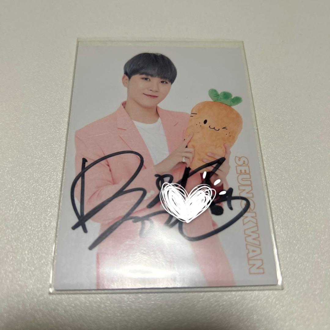 

[USED] SEVENTEEN Seungkwan autographed trading card
