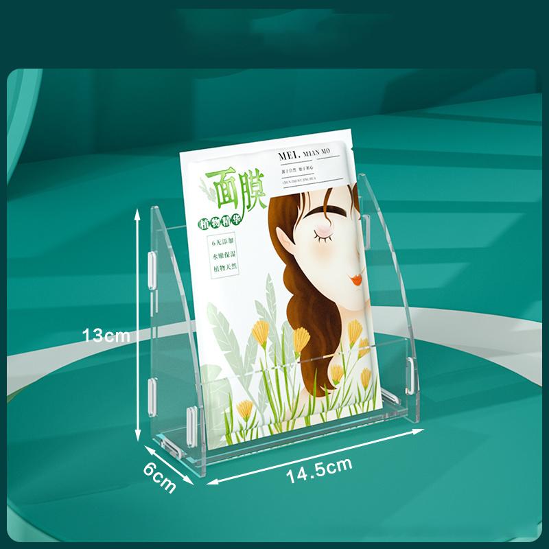 Clear Acrylic Display Stand For Facial Mask Cosmetic Bathroom Rack Skin Care Product Display Storage Rack Multi-Layer Organizer