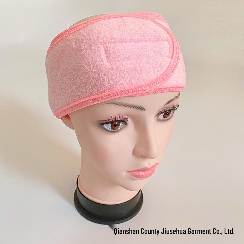 Bandeau SPA Européen & Américain à Velcro - Bandeau Anti-Transpiration et Respirant pour le Sport et le Post-Partum pour Femme, Accessoire Capillaire Tricoté