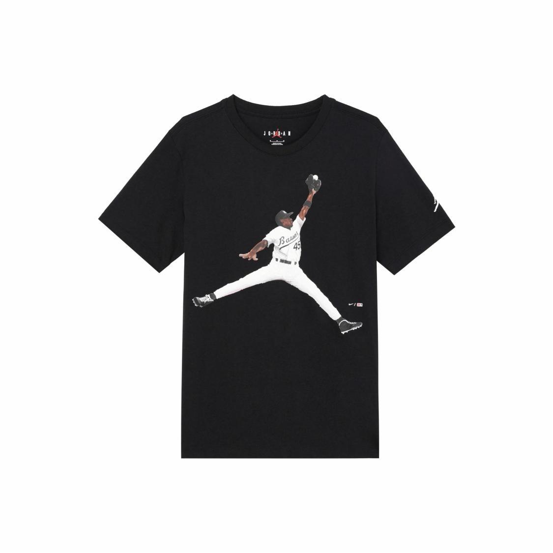 Jordan Crew Neck Short Sleeve T-Shirt Men s Black S