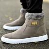 2025 New Winter Sports High-top Shoes Men's Students Korean Version Trend Velvet Flat-bottomed Casual Versatile Board Shoes