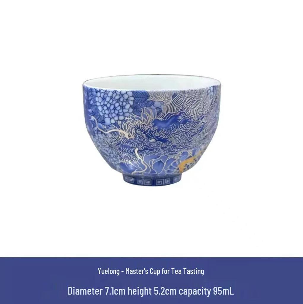 Rotating Sancai Gaiwan: Enamel Color Mutton Fat Jade Porcelain Tea Bowl with Lid for Kung Fu Tea Brewing.